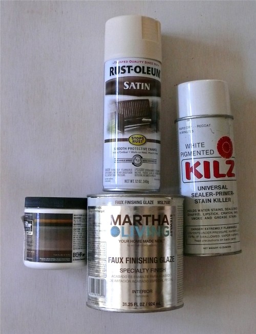 paint supplies for glazing furniture