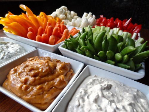 crudities  with dip