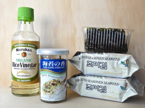 Partial Ingredients for Sushi Casserole 