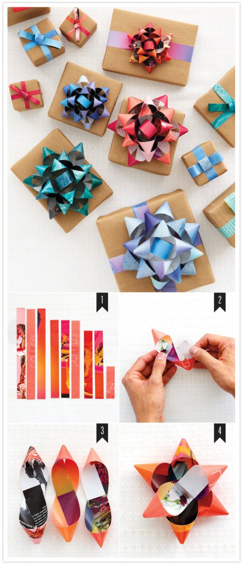 Make Bows From Magazines