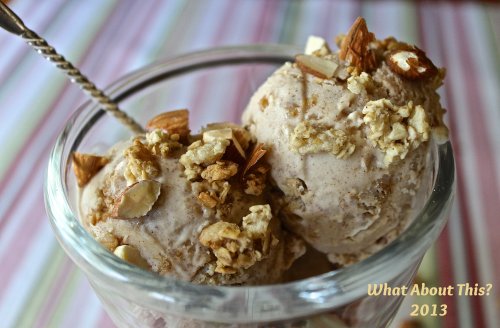 Homemade Ice Cream: Almond Butter Crunch Ice Cream