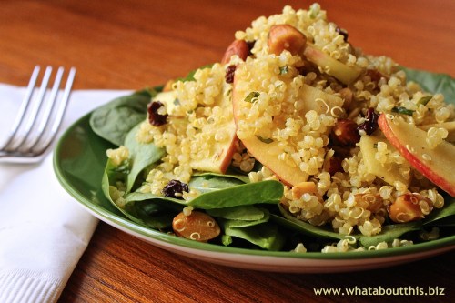 Quinoa and Apple Salad with Curry Dressing
