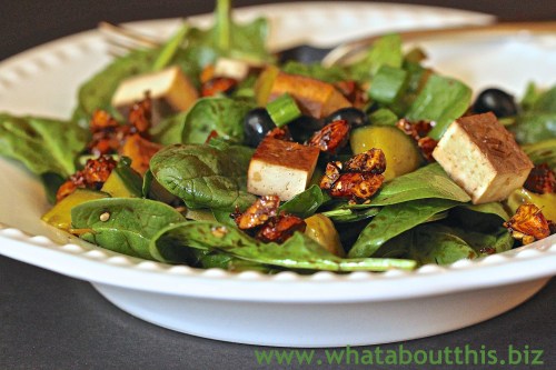 Blueberry Tamari Greens Bowl