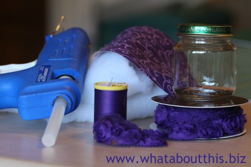 DIY pin cushion supplies